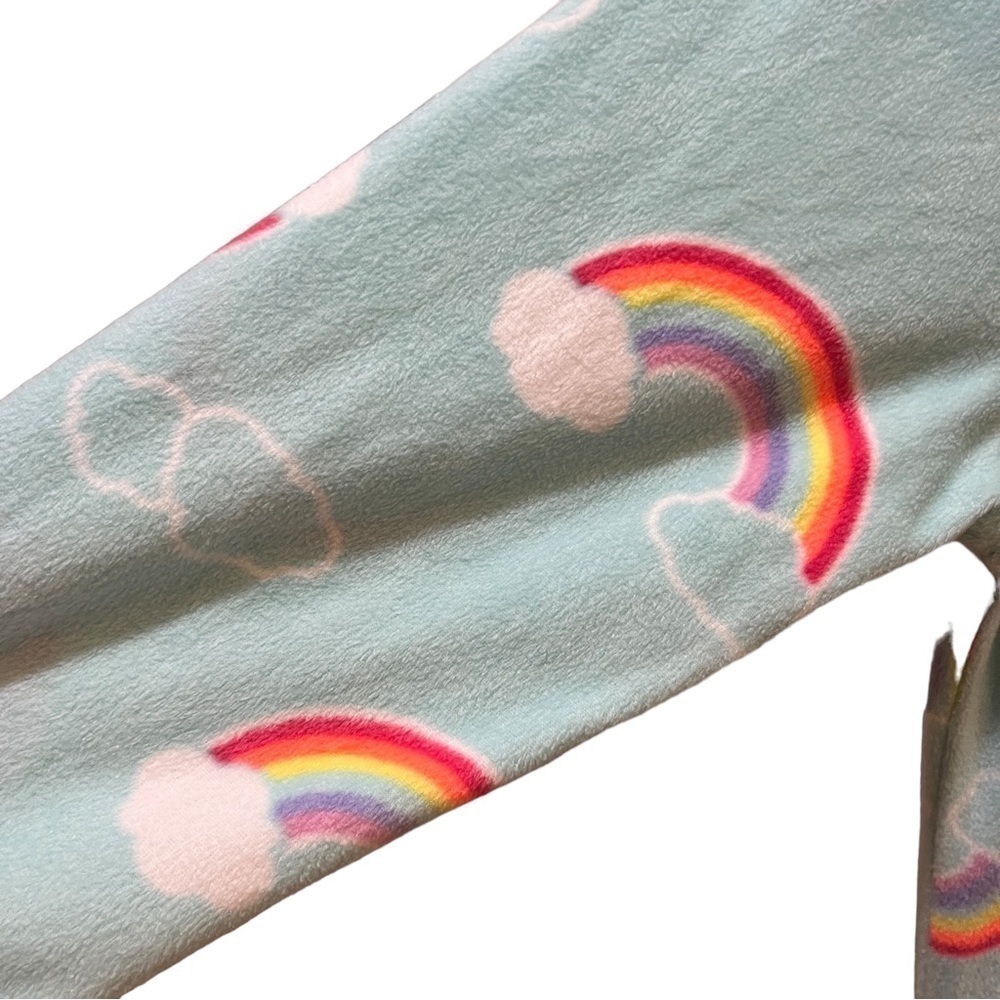Cat & Jack Unicorn Fleece One Piece Zip Front Pajamas Sz 10/12 Girls - Picture 6 of 11